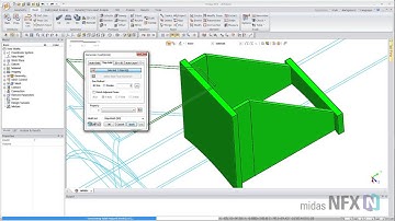 map meshing of pressure vessel support lug in midas NFX