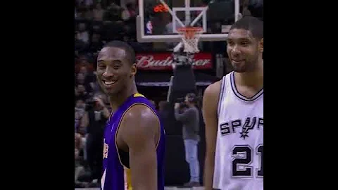 The mutual respect of Kobe Bryant and Tim Duncan.