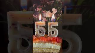Happy Birthday To You 55 Years Fifty Five Years Virtual Candles