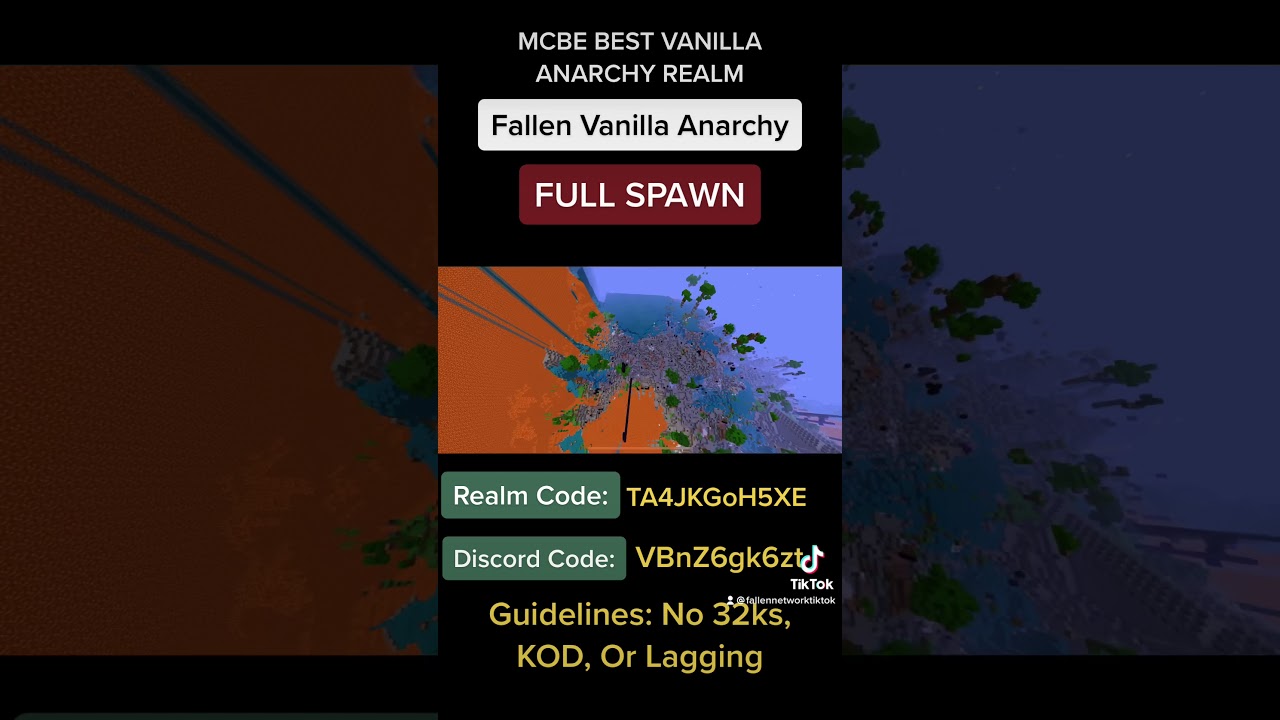 Minecraft Bedrock Edition Anarchy Realm!!!! *FVA* *BEST/MOST POPULAR