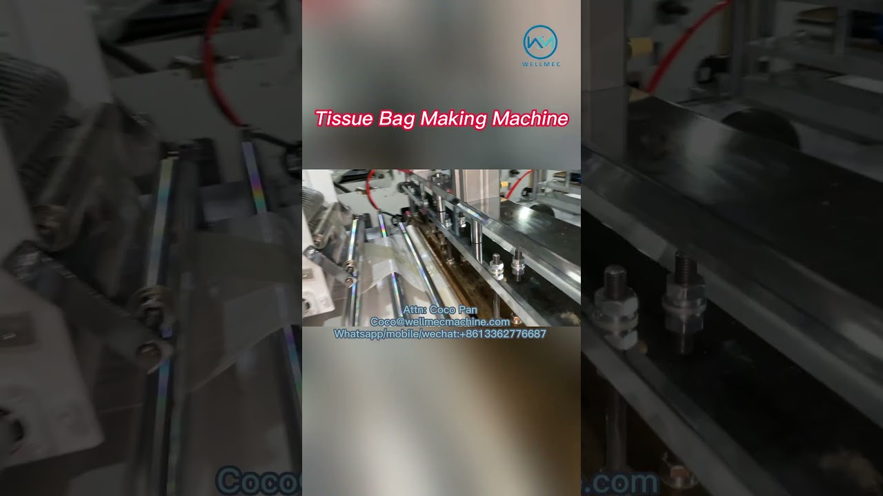 Soft Toilet Tissue Paper Bag Making Machine 