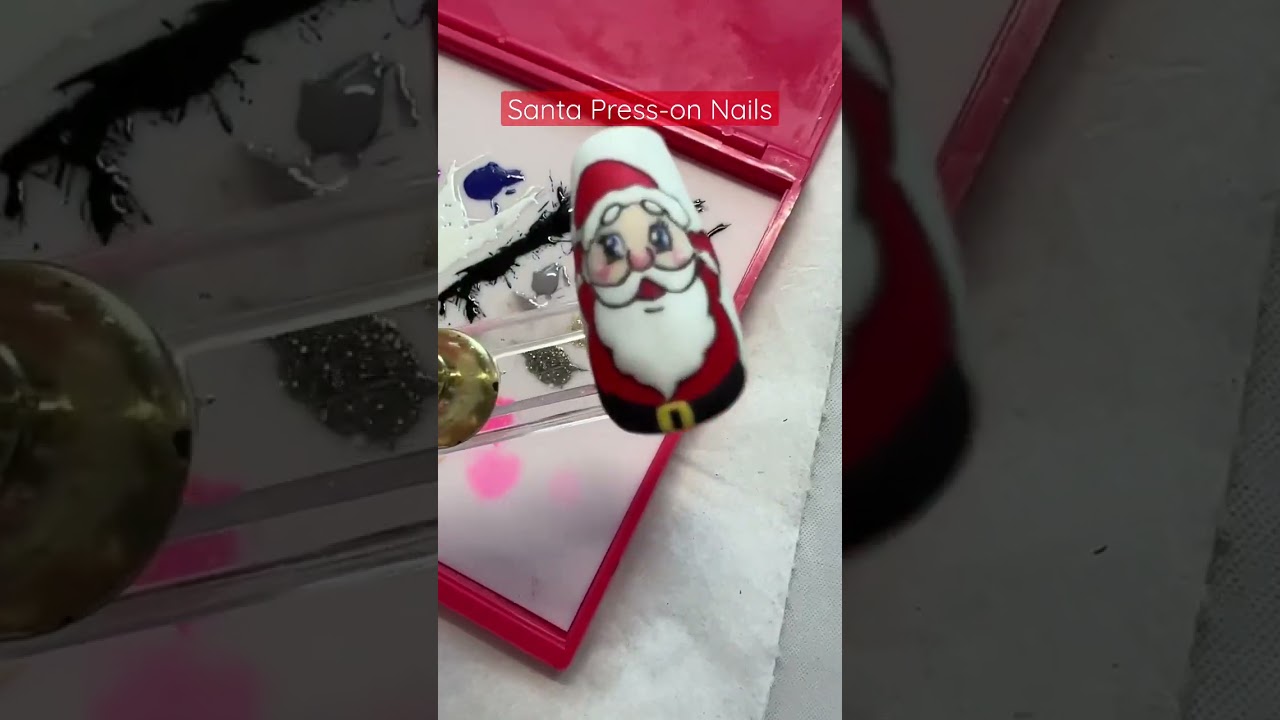 Santa Press-on Nails ???????????????????? Santa Press-on Nails ????????????????????