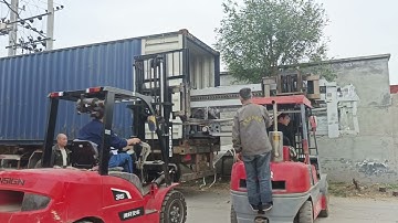 what are they doing!loading the hexagonal wire mesh machine!!!#factory #machine #automatic #loading