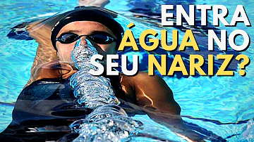Como fazer para não entrar água no nariz?