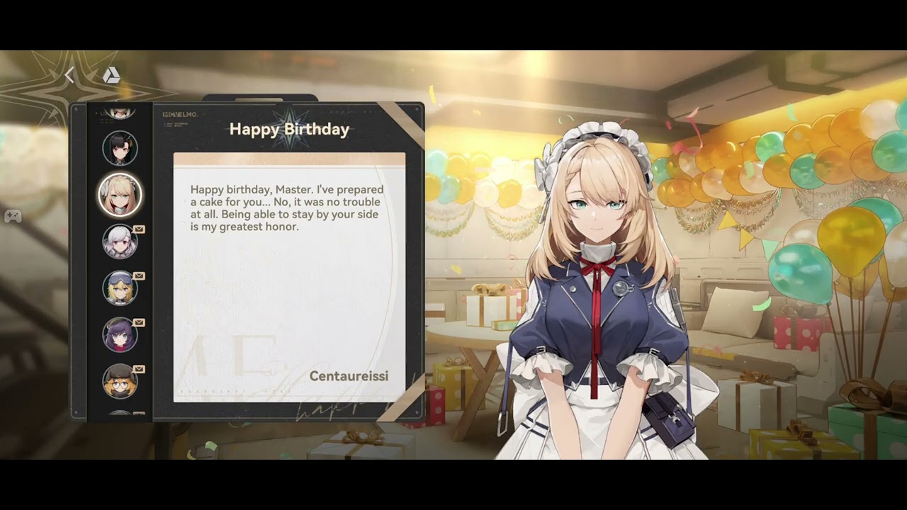 Birthday Wishes from our dolls. 