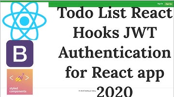 How to handle authentication in React using JWT & Cookies | Hooks. Best To Do List App #14.