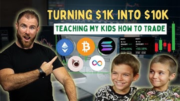 Teaching My Kids How to Trade Crypto: The $1K to $10K Challenge Begins!