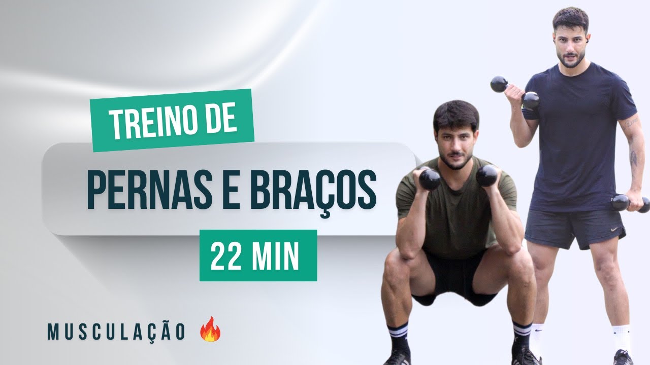 22 MIN | TREINO - PERNAS & BRAÇOS PARA FAZER EM CASA E TORNEAR O CORPO
