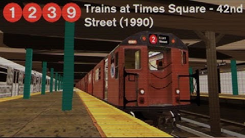 OpenBVE Virtual Railfanning: 1, 2, 3, and 9 Trains at Times Square - 42nd Street (1990)