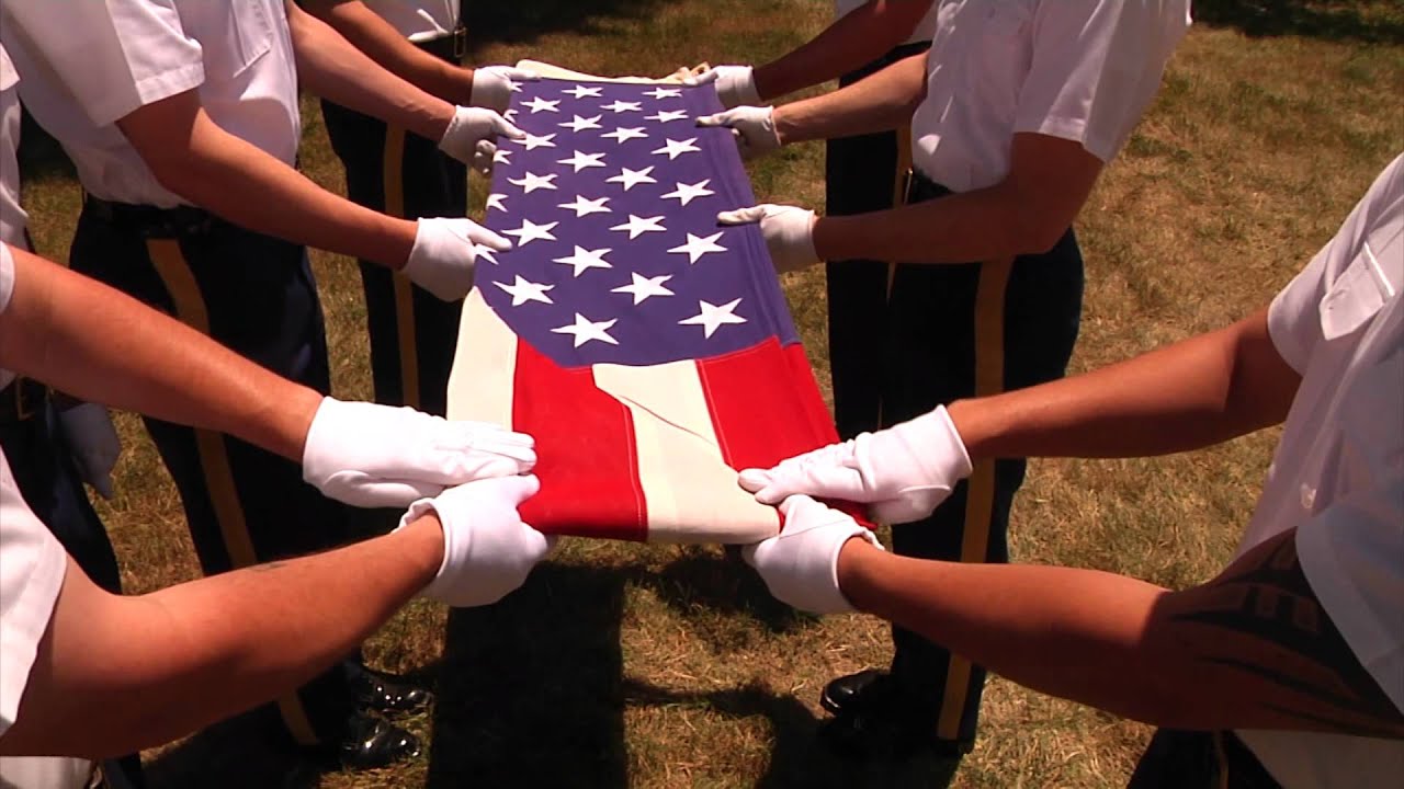 Folding The American Flag Military Style