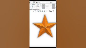 STAR DESIGN ⭐IN SOLIDWORK.FULL TUTORIAL TO MY YouTube channel(watch now).#viral #design #solidworks