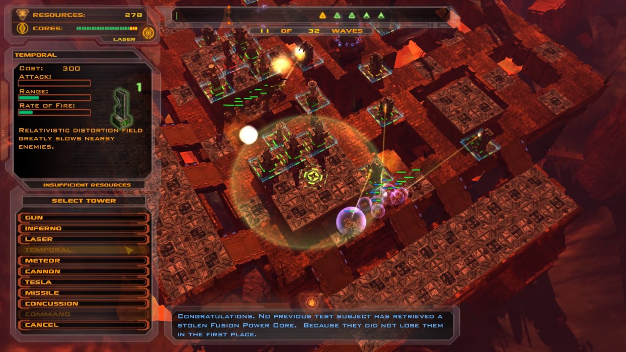 Defense Grid - You Monster - Portal II - Story Challenge - Gold