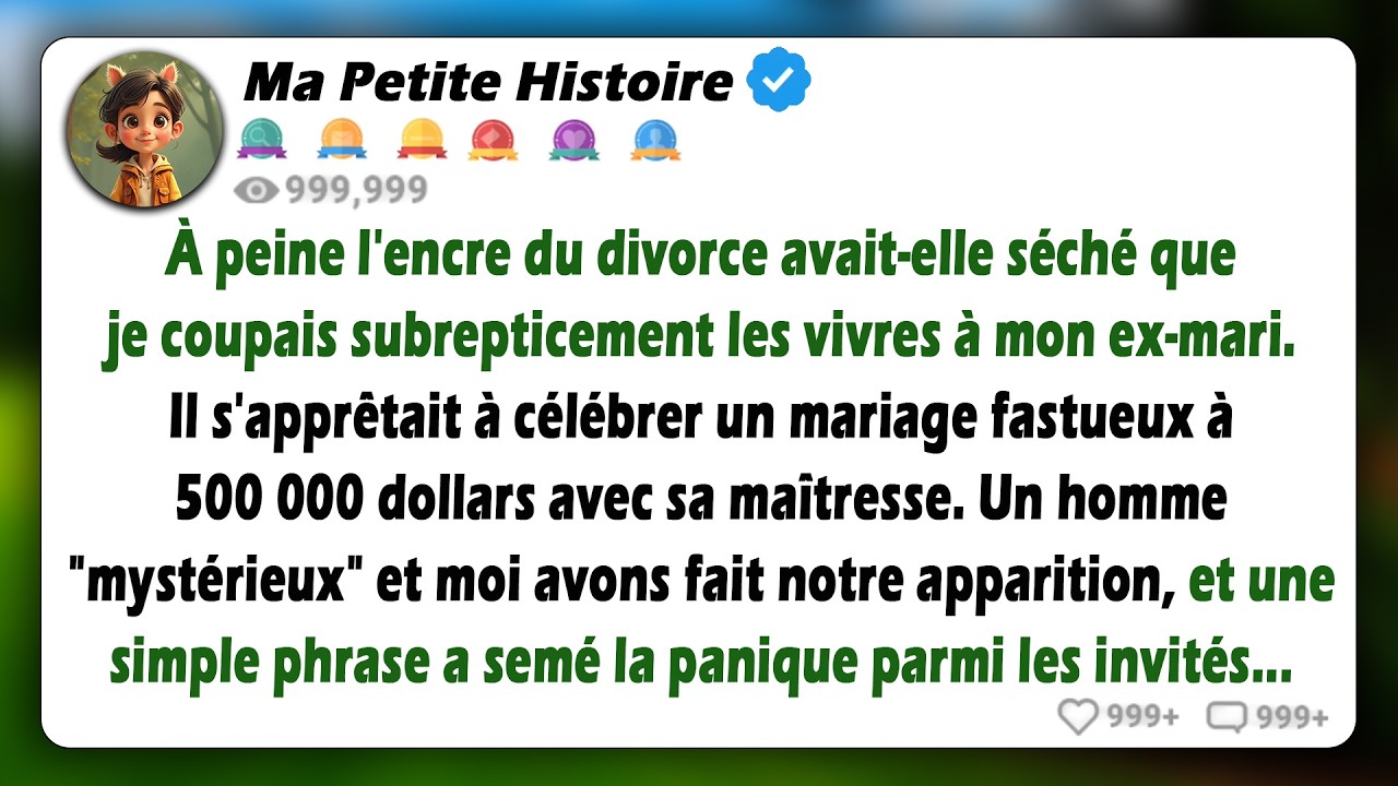 Après le divorce, j'ai fait bloquer toutes les cartes de crédit de mon ex. À son mariage, je suis...