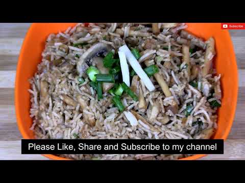 Bamboo & Mushroom Fried Rice  |  Mushroom Fried Rice | Fried Rice from Bidiru Kalale | Nutritious & Delicious Recipes