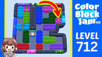 Color Block Jam Level 712 Solution Walkthrough