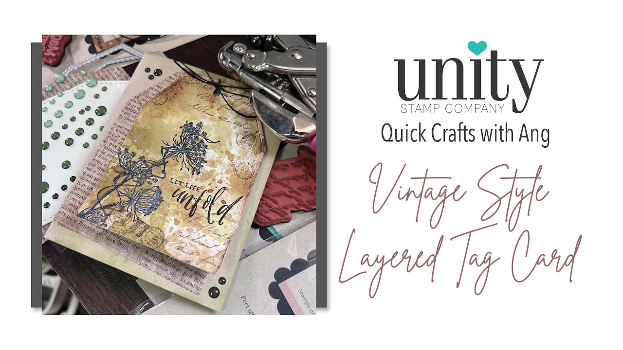 Unity Quick Tip: Vintage Style Layered Tag Card - YouTube