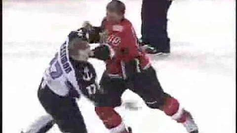 Hugh Jessiman Fight against Abbotsford Heat