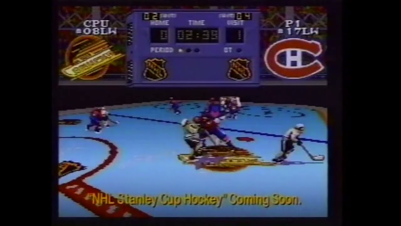 Super Nintendo NHL Stanley Cup Hockey