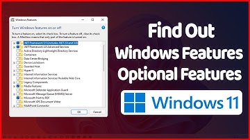 How to Find Out Optional Features And Windows Features In Windows 11 ✔✔✔