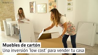 Muebles de carton solucion low cost para acelerar la venta de una casa