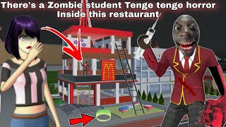 سر تانقي رعب المطعم There Zombie student Tenge tenge horror In restaurant | SAKURA SCHOOL SIMULATOR