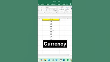 Currency Symbol in Excel #shorts #currency #excel #statlytic