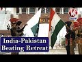 India Vs Pakistan : Beating Retreat Ceremony At Attari Wagah Border | V6 Telugu News