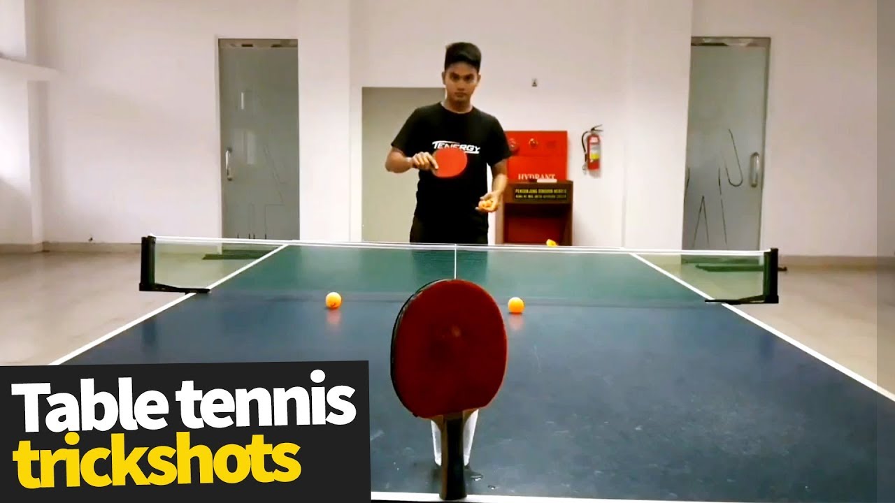 Amazing Table Tennis Trick Shots Compilation - YouTube