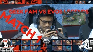 MATCH 1|| GEEK FAM VS EVOS LEGENDS || MPL Indonesia Season 5 Week 4 Day 1 | MOBILE LEGENDS