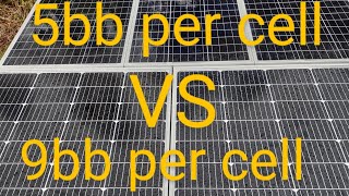 Newpowa 9bb per cell vs Newpowa classic 5bb per cell solar panels...there is a difference