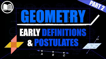 Early Definitions & Postulates Part 2  |  Distance, Midpoint, Congruent, Parallel Lines & Planes