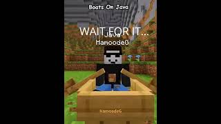 Boats In Java VS Bedrock Is Unfair 💀 #minecraft
