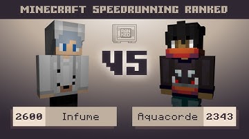 A HORRIBLE Seed | Infume vs Aquacorde | MCSR Ranked 1v1