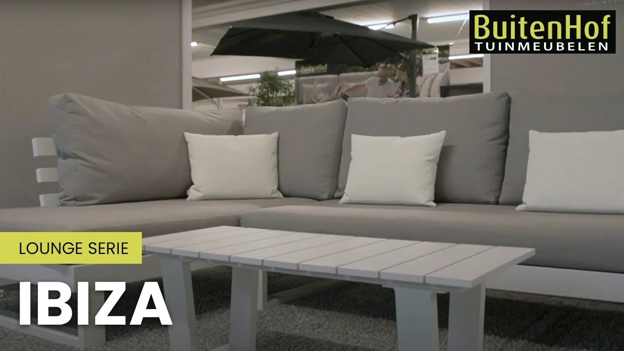 energie Verknald invoegen Ibiza loungeset - Lounge serie - BuitenHof Tuinmeubelen - YouTube