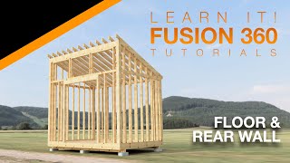 Autodesk Fusion 360  Part 1/4  Model and Assemble a Shed  Intermediate/Advanced (2023)