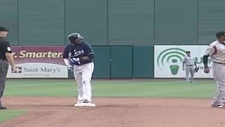 Reno's Marte hits one-out double
