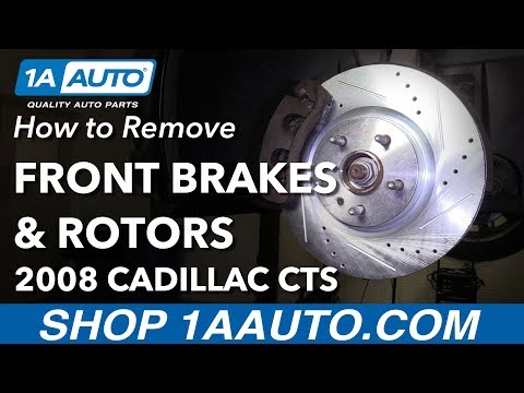 How to Remove Replace Front Brakes 2008 Cadillac CTS