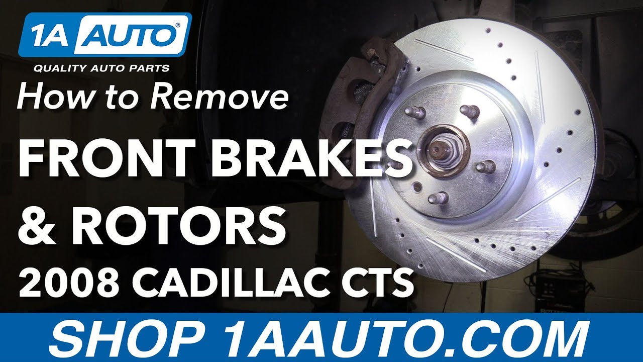 How to Replace Front Brakes 0814 Cadillac CTS YouTube