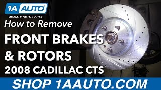 How to Replace Front Brakes 08-14 Cadillac CTS Replace Front Pads Rotors Cadillac Cts Gettinjunkdone