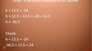 Isolating Variables using Addition and Subtraction (Simplifying Math)
