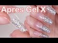 Apres Gel X incapsulated glitter nails | Red Iguana | April Ryan