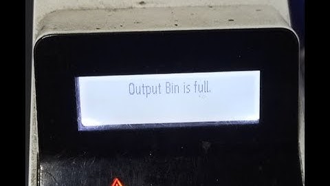 Output Bin is Full. How to Fix Output Bin is Full on HP LesarJet pro M404Dw Printer.