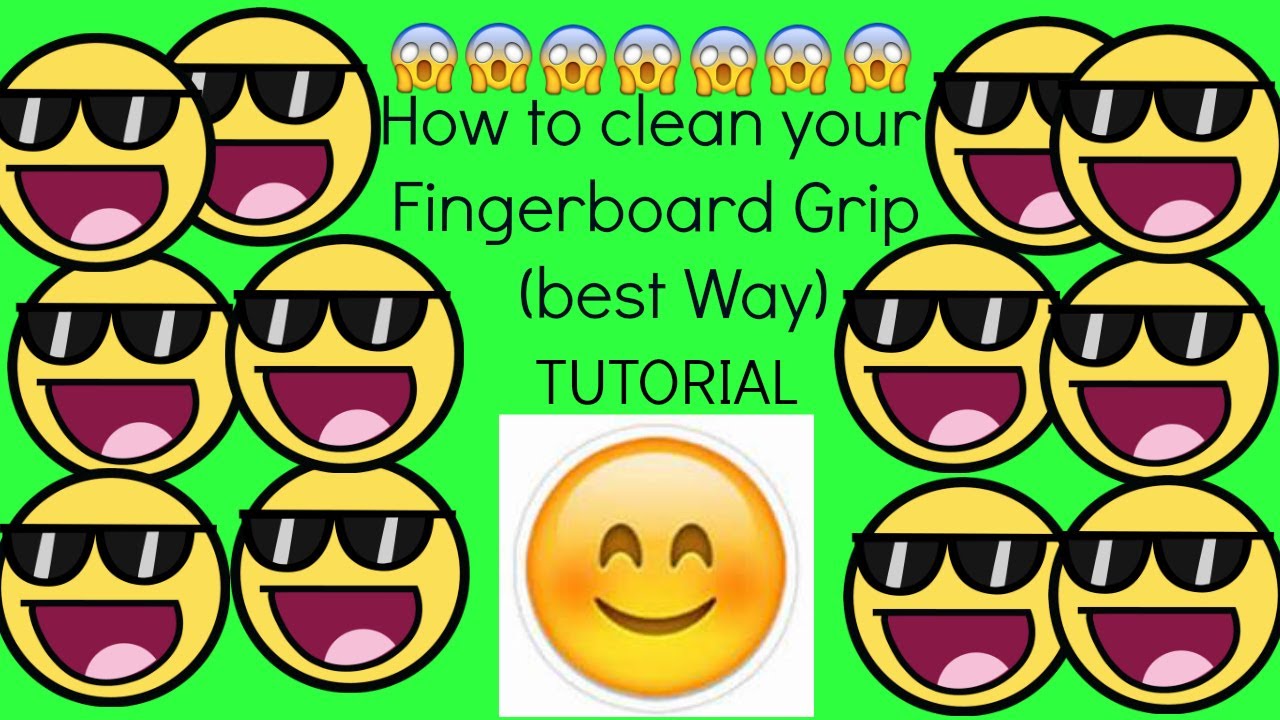 First video how to clean your fingerboard grip tape best way!!! YouTube