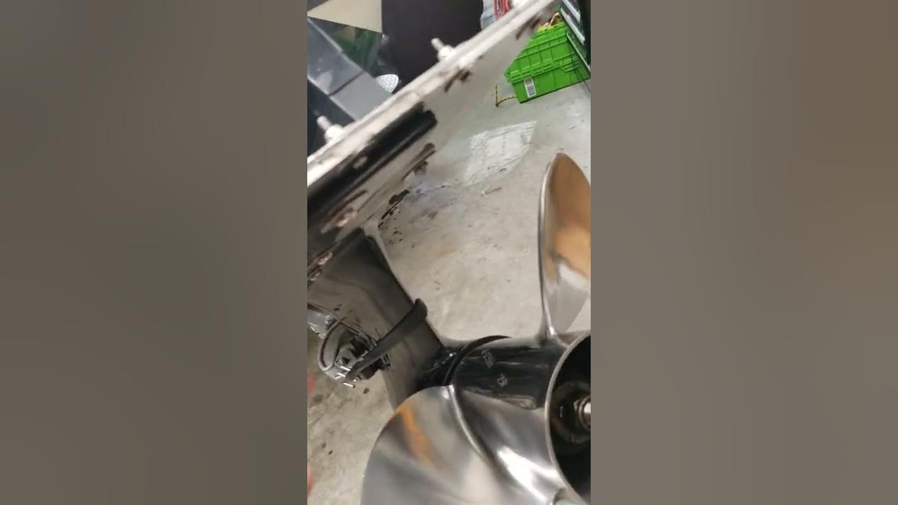 Repair broken ventilation (cavitation) plate. Mercury Optimax/Verado