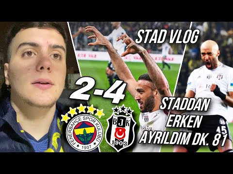 STADDAN ERKEN ÇIKTIM! // 10 KİŞİYLE DARMA DUMAN ETTİLER! | Fenerbahçe 2 - 4 Beşiktaş DERBİ STAD VLOG