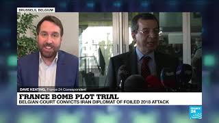 Belgium convicts Iran diplomat for plotting bomb attack in France