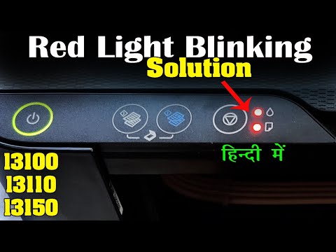 Reset Epson L3110 Fix Red Light Blink 100%