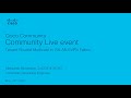 Community Live event - Tenant Routed Multicast in VXLAN EVPN Fabric