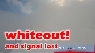 LOST video-transmission and WHITEOUT during a longrange flight!