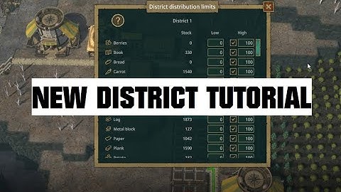 Timberborn - how to build a new district and send/receive resources